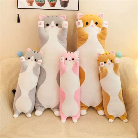 Cute Soft Long Cat Pillow Plush / Cat Plush | Etsy