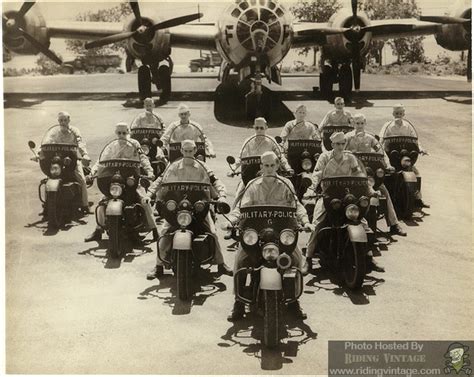 The US Military Police and Their Harley-Davidson Motorcycles ~ Riding Vintage