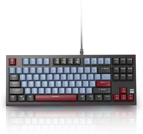 Amazon.com: Compact 80 Percent Mechanical Gaming Keyboard, Wired tkl ...