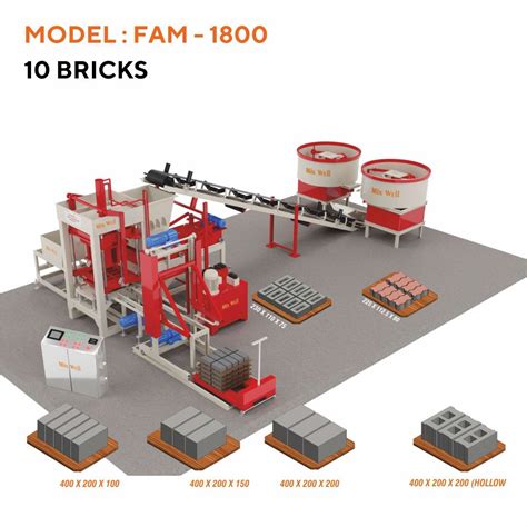 FAM-1800 :: Fully Automatic Fly Ash Brick Making Machine