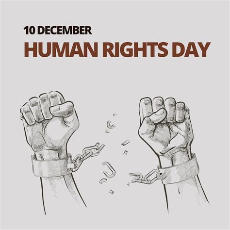 Premium Vector | Human Rights Day poster grunge texture vector Illustration