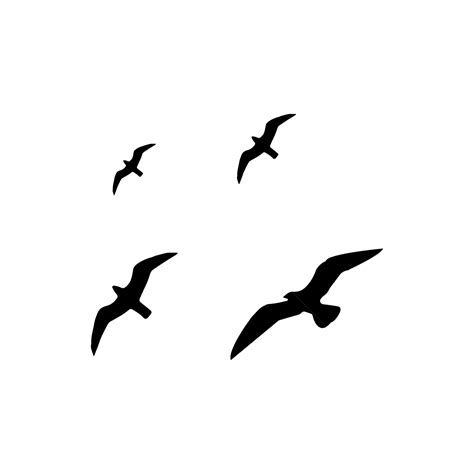 Birds Flying Silhouette, Flying Bird, Silhouette, Bird PNG and Vector with Transparent ...