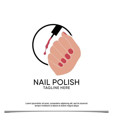 Nail polish vector icon logo design Premium Vector 10995122 Vector Art ...