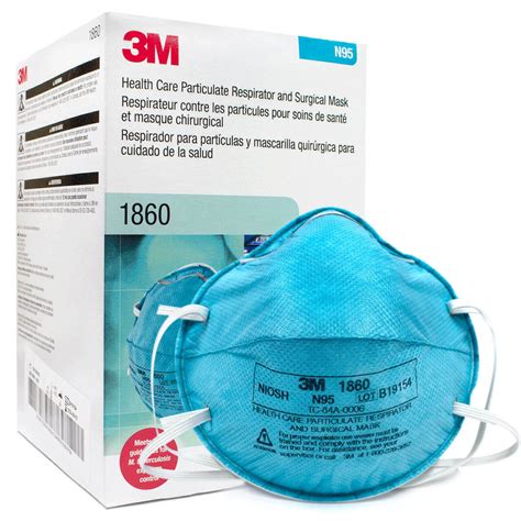 3M N95 1860/1860s Health Care Particulate Respirator Surgical Mask BOX of 20 (Made in USA) - PMedi