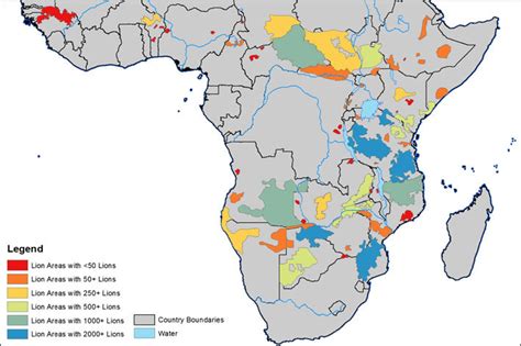 GIS Research and Map Collection: Maps of Lion Habitats Available from ...