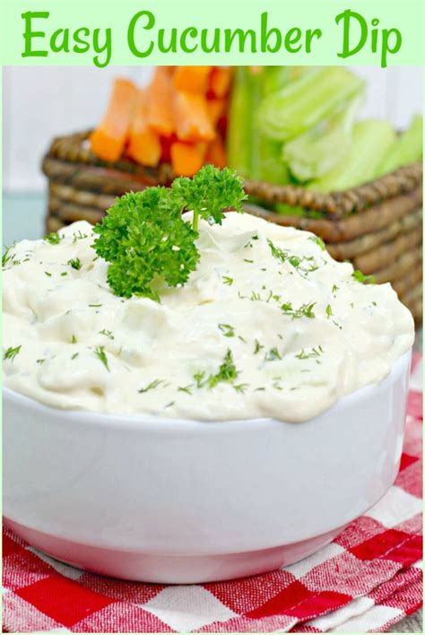 Easy Cucumber Dip - Pam's Daily Dish