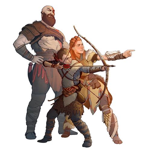 Kratos + Aloy + Atreus = Wholesome : r/GodofWar