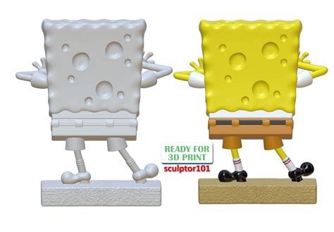 3D file SpongeBob SquarePants 3D printable model・Model to download and 3D print・Cults