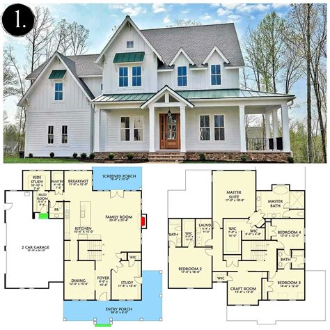 Perfect Single Story Modern Farmhouse Open Floor Plans Wonderful – New Home Floor Plans