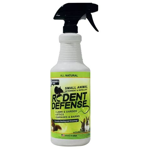 Rodent Defense Small Animal All Natural Deterrent and Repellent 32oz Spray for squirrels ...