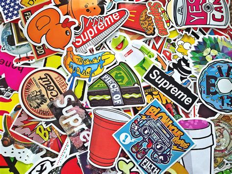 2K Free download | Supreme Sticker Bombing Sticker Pack Laptop Stickers ...