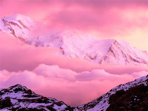 Pink Mountain Sunset Wallpapers - Top Free Pink Mountain Sunset Backgrounds - WallpaperAccess