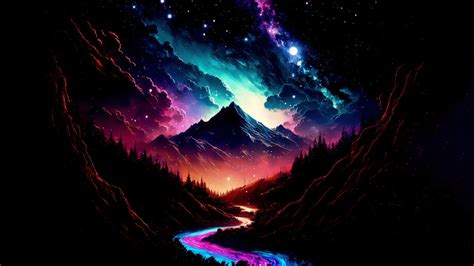 Night Sky Colorful Beautiful 4K #6081k Wallpaper iPhone Phone