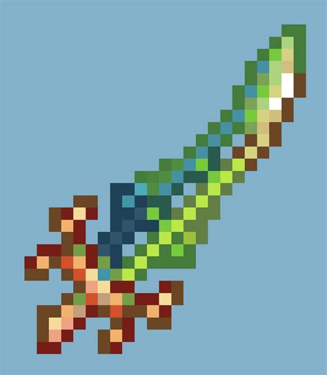 Terra Blade - Terraria - Pixel Art by PandaCatDraws on DeviantArt