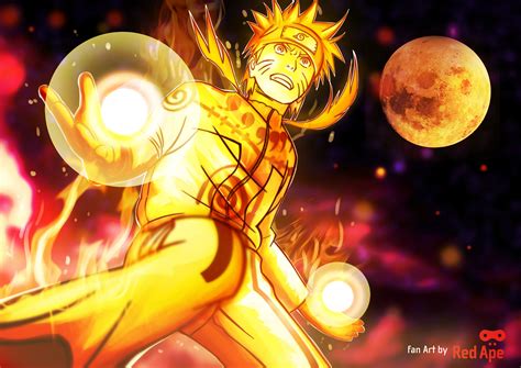 Naruto (nine tails chakra mode) - Uzumaki Naruto (Shippuuden) Photo (25696756) - Fanpop