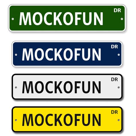 🛑 (FREE) Street Sign Maker - MockoFUN