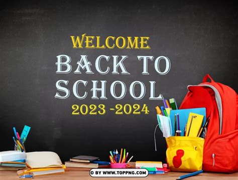 Free download | HD PNG back to school background with education 2023 2024 - Image ID 490938 | TOPpng