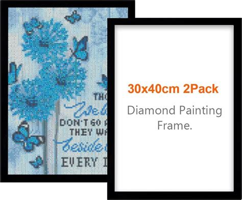 2Pack Diamond Painting Frames, Frames for 12x16in/30x40cm Diamond ...