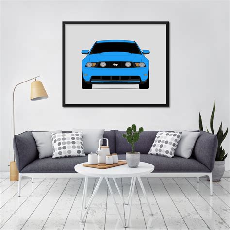 Ford Mustang GT S197 (2010-2012) Car Poster – Custom Car Posters