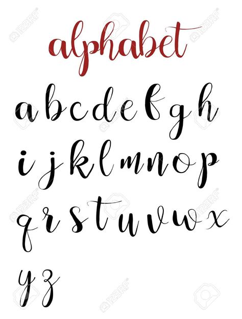 Font Hand Lettering, Lettering Alphabet Handwritten, Brush Pen ...