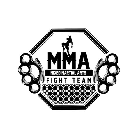 Premium Vector | Mma fight team logo