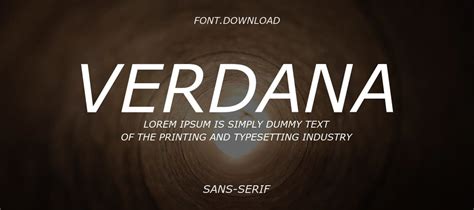 Verdana Font Download | Free Font.Download