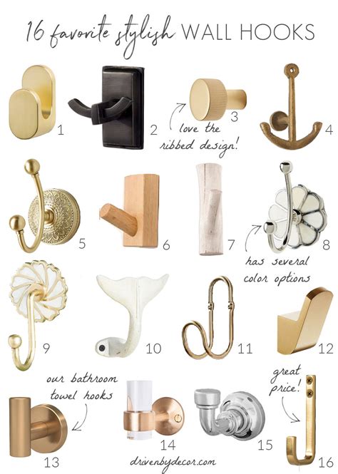 Decorative Wall Hooks: My 16 Favorites! - Driven by Decor