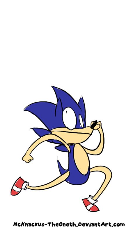 Dumb Running Sonic - Derp Spin Derp by McKnackus on DeviantArt