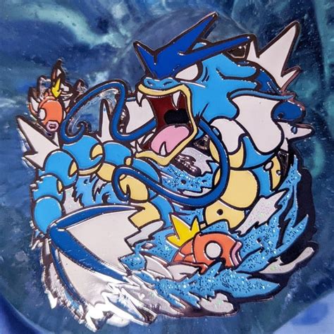 Gyarados & Magikarp Family/shiny Gyarados Water Pokémon Enamel - Etsy