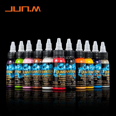 Quantum Professional Tattoo Ink 13 Colors 1oz /30ml Bottle Delicate ...