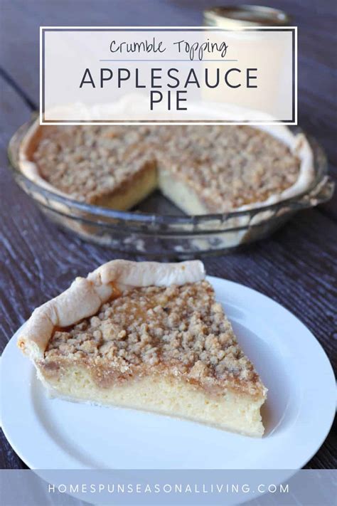 Applesauce Pie - Homespun Seasonal Living