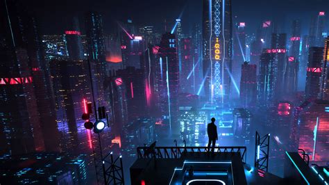 4K Neon City Wallpapers | City wallpaper, Futuristic city, Futuristic