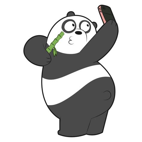 We Bare Bears Panda 2 Sticker - Sticker Mania