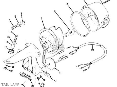 Yamaha RD250 1975 USA parts lists and schematics