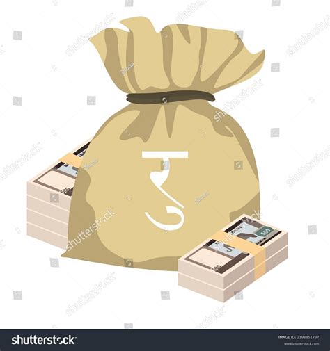 Nepalese Rupee Vector Illustration Nepal Money Stock Vector (Royalty ...