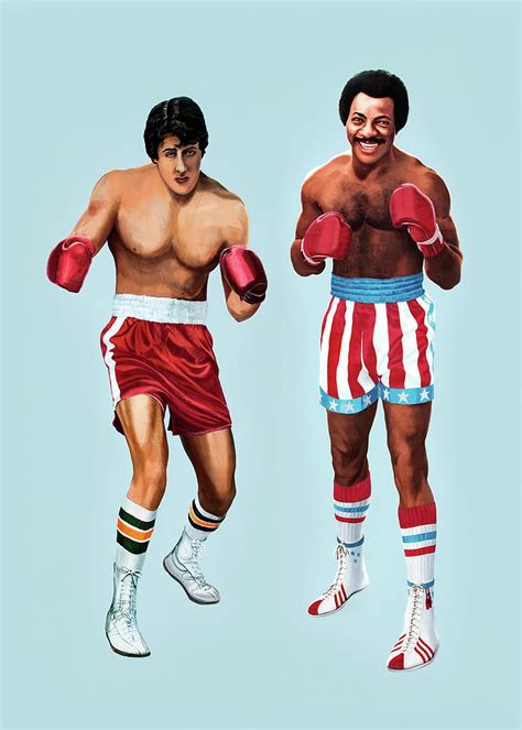 Rocky and Apollo Painting by J Longtoothed