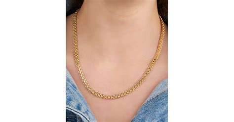 Gold Plated Box Chain Necklace