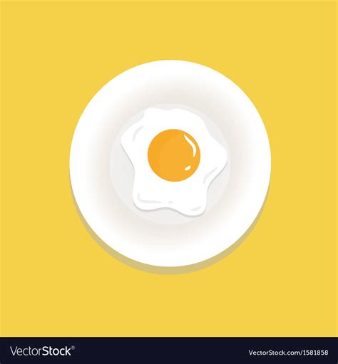 Fried-egg Royalty Free Vector Image - VectorStock