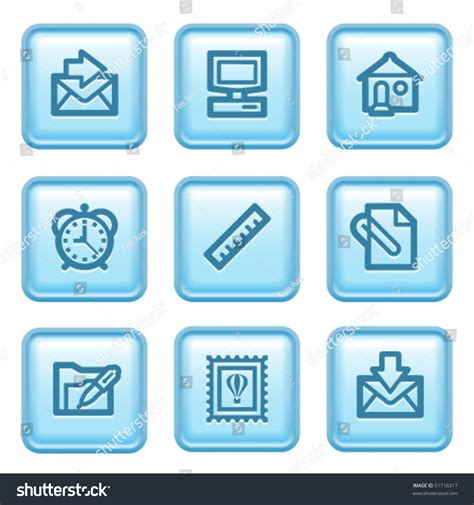 Blue Button Icon 12 Stock Vector (Royalty Free) 51716317 | Shutterstock