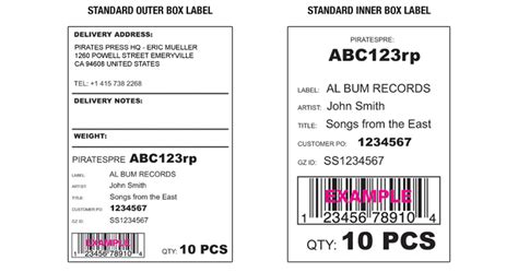 Master Carton Label Template | TUTORE.ORG - Master of Documents