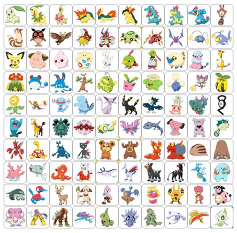 Pokemon Johto Region List by 98bokaj on DeviantArt