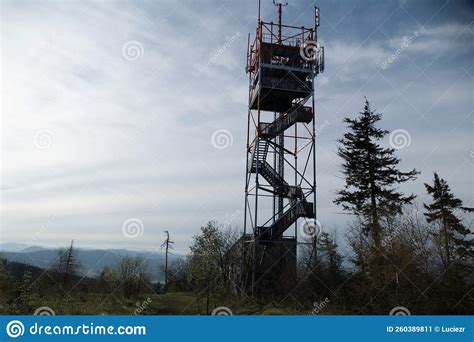 Lookout Tower Typical for Czech Tourism Stock Image - Image of look, landscape: 260389811