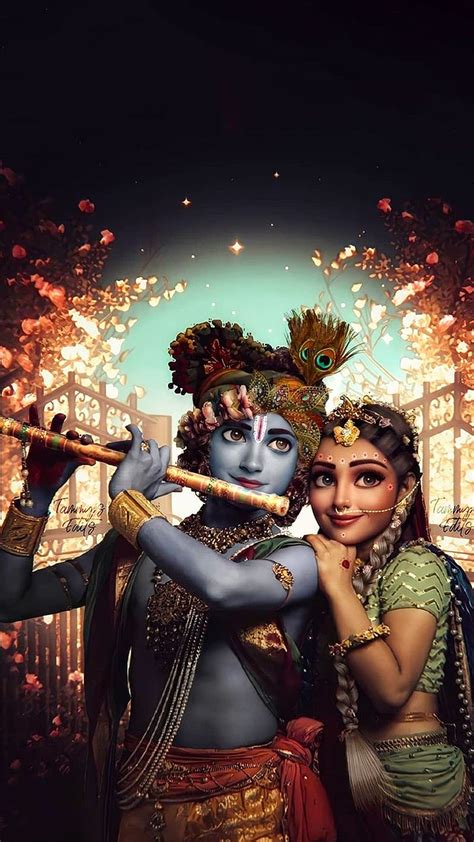 Radha Krishna Full, devtional god, radhe krishna, lord, god, bhakti, devtional, HD phone ...