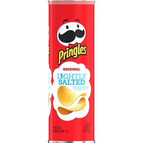 Pringles, Potato Crisps Chips, Original Lightly Salted, 5.2 Oz - Walmart.com - Walmart.com