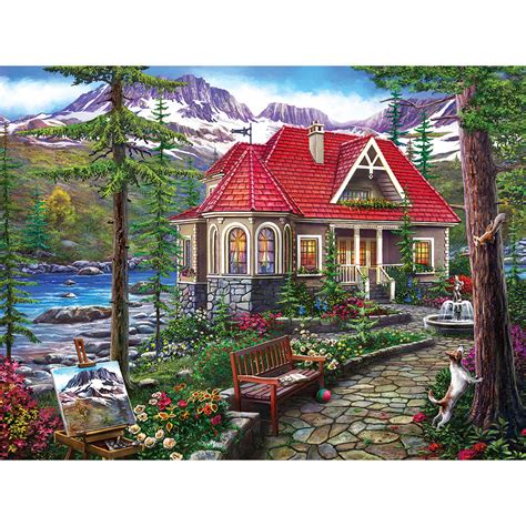 Countryside House 500 Piece Jigsaw Puzzle | Bits and Pieces