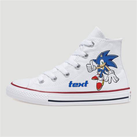 Sonic The Hedgehog Custom Converse Shoes | Kids & Toddler - Bump Shoes