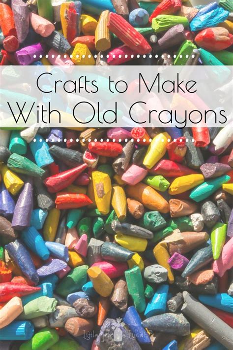 Creative crafts for old crayons – Artofit