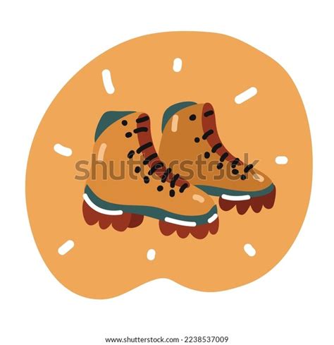 Cartoon Vector Illustration People Hiking Boots Stock Vector (Royalty Free) 2238537009 ...