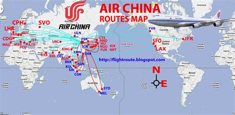 Airlines: Air China Routes Map