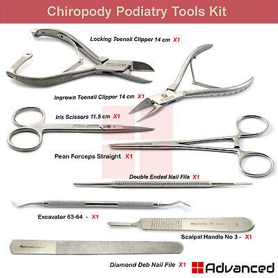 Professional Podiatry Kit Chiropody Ingrown Nail Clipper Manicure Pedicure Tools | eBay